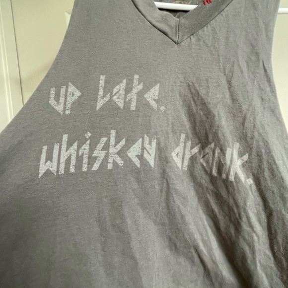 Tribe Kelley custom up late whiskey drank Tank top - Picture 3 of 6